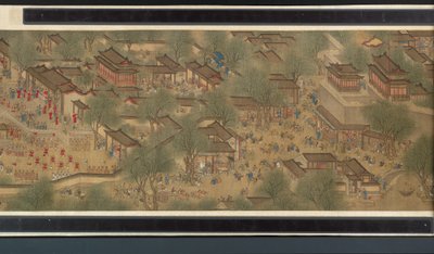 Festival di primavera sul fiume da Qing Dynasty Chinese School